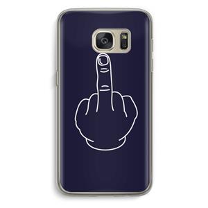 CaseCompany F**k U: Samsung Galaxy S7 Transparant Hoesje