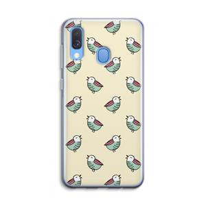 CaseCompany Vogeltjes: Samsung Galaxy A40 Transparant Hoesje