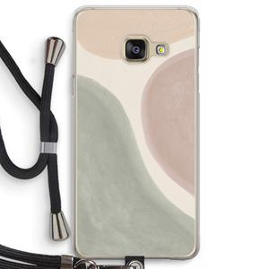 CaseCompany Geo #6: Samsung Galaxy A3 (2016) Transparant Hoesje met koord