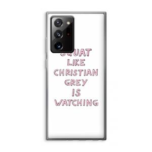 CaseCompany Christian Grey: Samsung Galaxy Note 20 Ultra / Note 20 Ultra 5G Transparant Hoesje