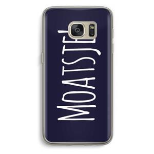 CaseCompany Moatsje!: Samsung Galaxy S7 Transparant Hoesje