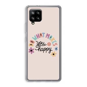 CaseCompany Happy days: Samsung Galaxy A42 5G Transparant Hoesje