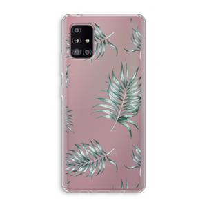 CaseCompany Simple leaves: Samsung Galaxy A51 5G Transparant Hoesje