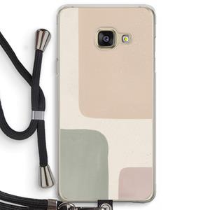 CaseCompany Geo #7: Samsung Galaxy A3 (2016) Transparant Hoesje met koord