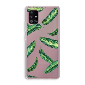 CaseCompany Lange bladeren: Samsung Galaxy A51 5G Transparant Hoesje
