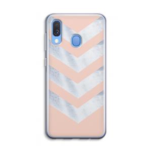 CaseCompany Marmeren pijlen: Samsung Galaxy A40 Transparant Hoesje
