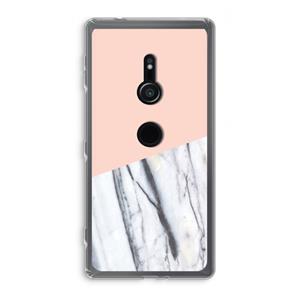 CaseCompany A touch of peach: Sony Xperia XZ2 Transparant Hoesje