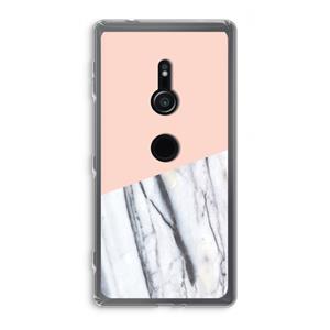 CaseCompany A touch of peach: Sony Xperia XZ2 Transparant Hoesje