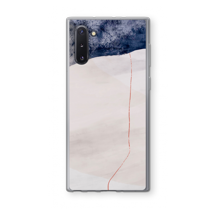 CaseCompany Stone White: Samsung Galaxy Note 10 Transparant Hoesje