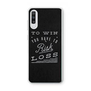 CaseCompany Risk loss: Samsung Galaxy A70 Transparant Hoesje