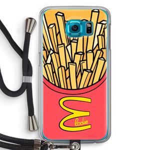 CaseCompany McElodie: Samsung Galaxy S6 Transparant Hoesje met koord