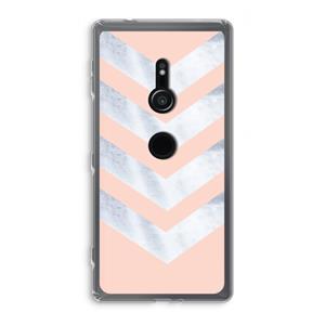 CaseCompany Marmeren pijlen: Sony Xperia XZ2 Transparant Hoesje