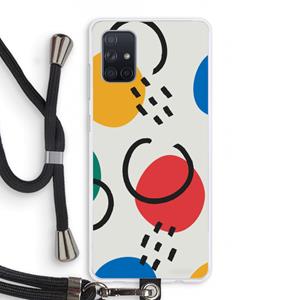 CaseCompany Illustratieve pop 3: Samsung Galaxy A71 Transparant Hoesje met koord