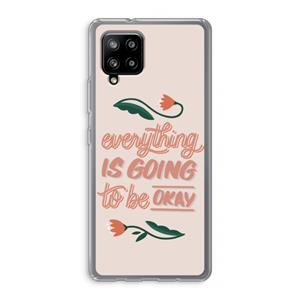 CaseCompany Optimistic flower girl: Samsung Galaxy A42 5G Transparant Hoesje