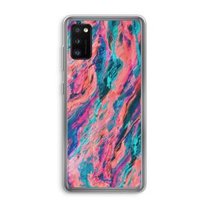 CaseCompany Electric Times: Samsung Galaxy A41 Transparant Hoesje