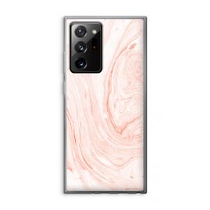 CaseCompany Peach bath: Samsung Galaxy Note 20 Ultra / Note 20 Ultra 5G Transparant Hoesje