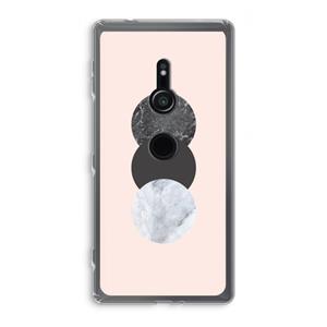 CaseCompany Marmeren cirkels: Sony Xperia XZ2 Transparant Hoesje