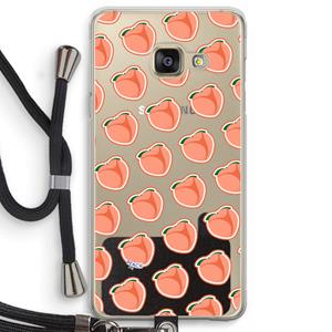 CaseCompany Just peachy: Samsung Galaxy A3 (2016) Transparant Hoesje met koord