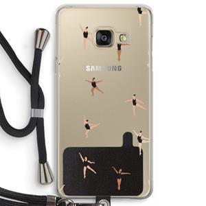 CaseCompany Dancing #1: Samsung Galaxy A3 (2016) Transparant Hoesje met koord
