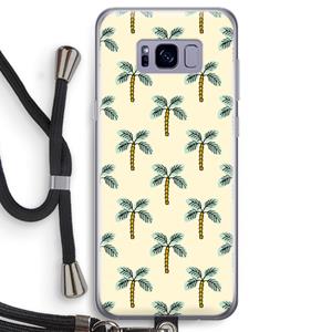 CaseCompany Paradise: Samsung Galaxy S8 Transparant Hoesje met koord