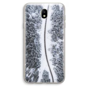 CaseCompany Snøfall: Samsung Galaxy J7 (2017) Transparant Hoesje
