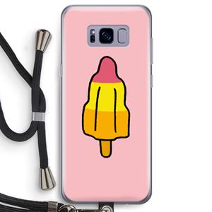 CaseCompany Raketijsje: Samsung Galaxy S8 Transparant Hoesje met koord