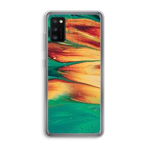 CaseCompany Green Inferno: Samsung Galaxy A41 Transparant Hoesje