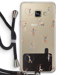 CaseCompany Dancing #3: Samsung Galaxy A3 (2016) Transparant Hoesje met koord
