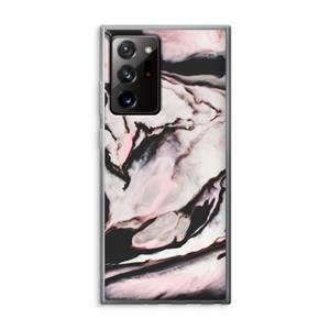 CaseCompany Roze stroom: Samsung Galaxy Note 20 Ultra / Note 20 Ultra 5G Transparant Hoesje
