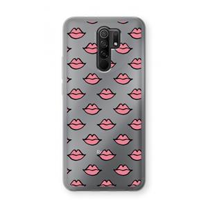 CaseCompany Lipjes: Xiaomi Redmi 9 Transparant Hoesje