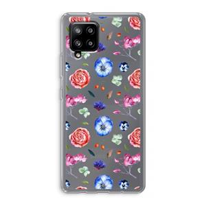 CaseCompany Bloemetjes: Samsung Galaxy A42 5G Transparant Hoesje