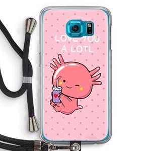 CaseCompany Love You A Lotl: Samsung Galaxy S6 Transparant Hoesje met koord