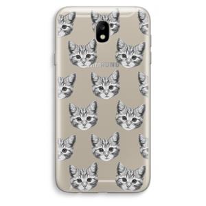 CaseCompany Kitten: Samsung Galaxy J7 (2017) Transparant Hoesje