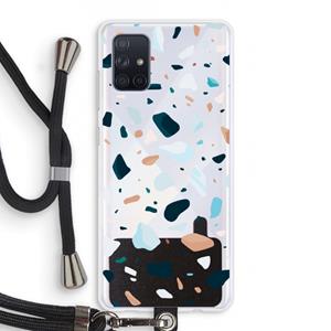 CaseCompany Terrazzo N°13: Samsung Galaxy A71 Transparant Hoesje met koord