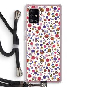 CaseCompany Planets Space: Samsung Galaxy A51 5G Transparant Hoesje met koord