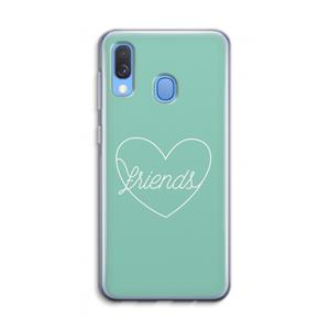 CaseCompany Friends heart pastel: Samsung Galaxy A40 Transparant Hoesje