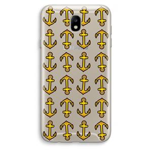 CaseCompany Musketon Anchor: Samsung Galaxy J7 (2017) Transparant Hoesje