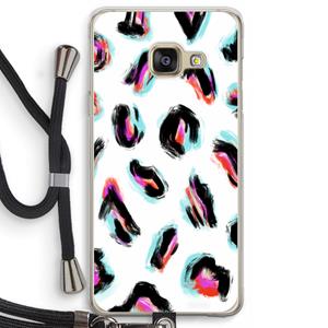 CaseCompany Cheetah color: Samsung Galaxy A3 (2016) Transparant Hoesje met koord