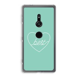 CaseCompany Best heart pastel: Sony Xperia XZ2 Transparant Hoesje