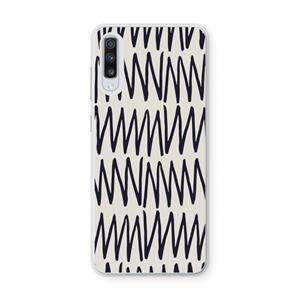 CaseCompany Marrakech Zigzag: Samsung Galaxy A70 Transparant Hoesje