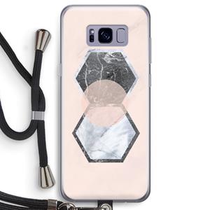 CaseCompany Creatieve toets: Samsung Galaxy S8 Transparant Hoesje met koord
