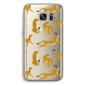 CaseCompany Luipaard: Samsung Galaxy S7 Transparant Hoesje