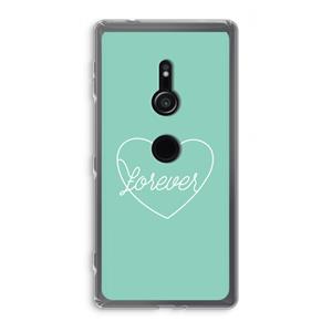 CaseCompany Forever heart pastel: Sony Xperia XZ2 Transparant Hoesje