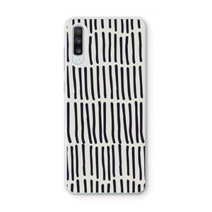 CaseCompany Moroccan stripes: Samsung Galaxy A70 Transparant Hoesje