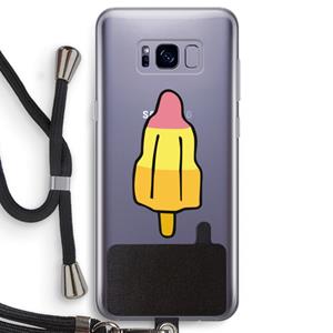 CaseCompany Raketijsje: Samsung Galaxy S8 Transparant Hoesje met koord