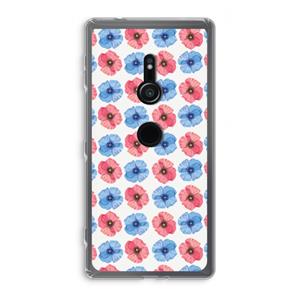 CaseCompany Klaproosjes: Sony Xperia XZ2 Transparant Hoesje