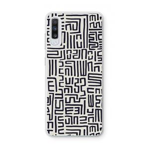 CaseCompany Moroccan Print: Samsung Galaxy A70 Transparant Hoesje