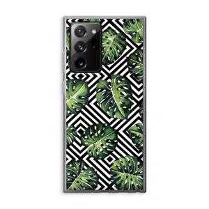 CaseCompany Geometrische jungle: Samsung Galaxy Note 20 Ultra / Note 20 Ultra 5G Transparant Hoesje