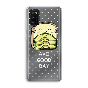 CaseCompany Avo Good Day: Samsung Galaxy A41 Transparant Hoesje