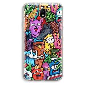 CaseCompany Vexx Mixtape: Samsung Galaxy J7 (2017) Transparant Hoesje